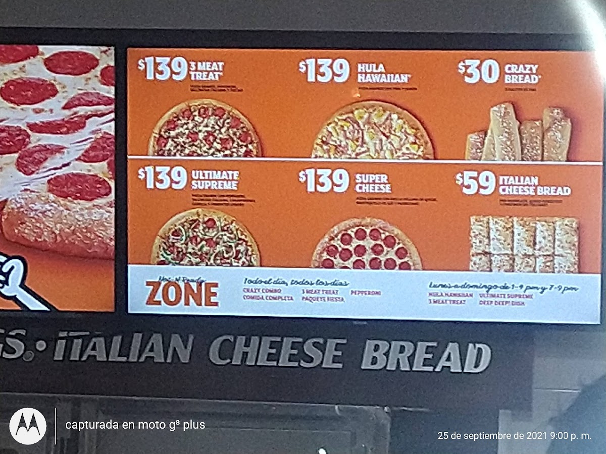 Little Caesars Av. Juan Pablo Menu - Image 1